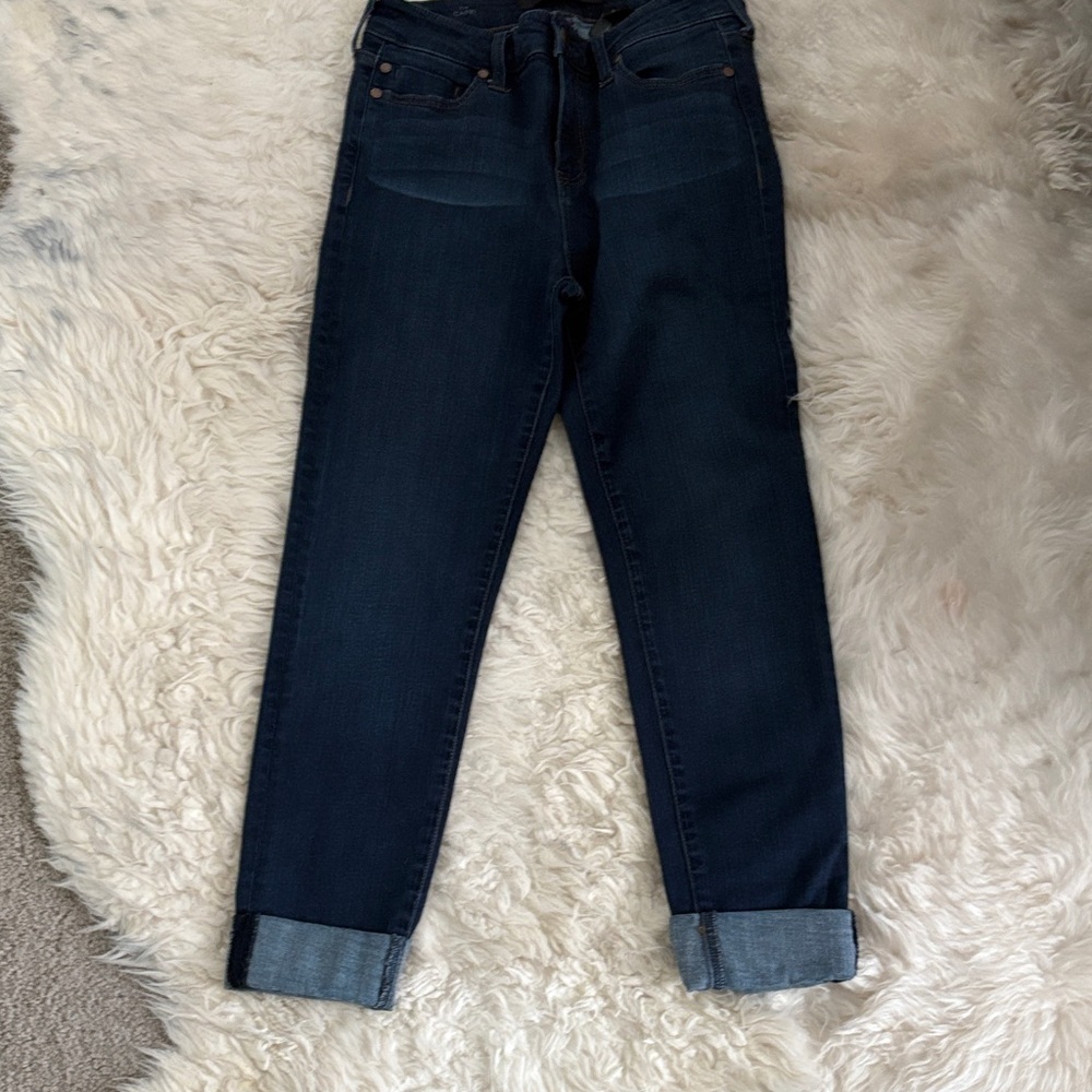 Liverpool Dark Blue Ankle Jeans